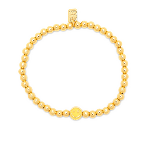 Happy Face Ball Bead Bracelet