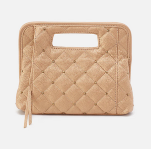 Ace Clutch in Dusty Gold