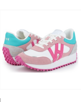 Cosmic Hot Pink and Teal Sneakers
