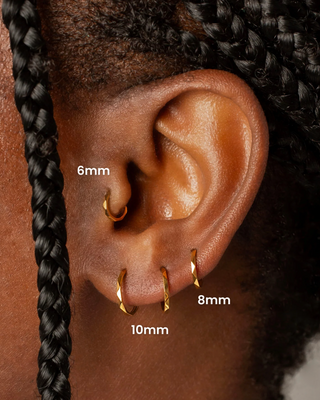 Milo Faceted Hinged Hoop