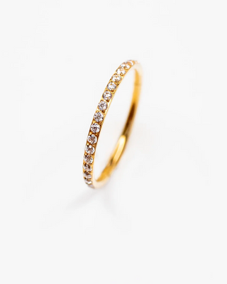 Wisp Crystal Pavé Hinged Segment Ring