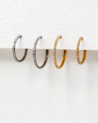 Wisp Crystal Pavé Hinged Segment Ring