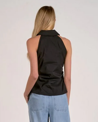 Posie Sleeveless Button-Down Top