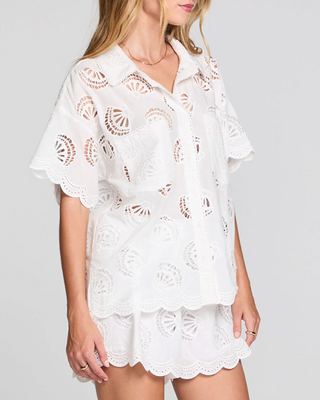 Zerra Eyelet White Top