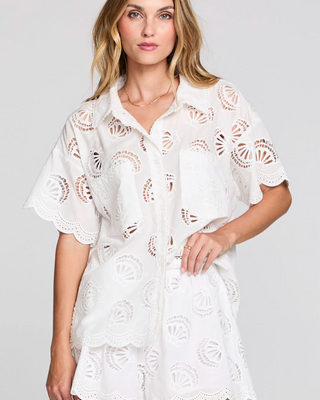 Zerra Eyelet White Top