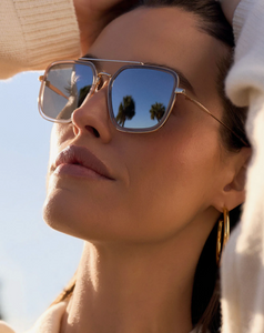 Jordan Clear Crystal Sunglasses