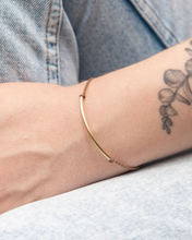 Load image into Gallery viewer, Tula Blue 14k Gold Filled Bar Bracelet