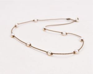 White Pearl Princess Necklace