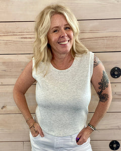 Heather Gray Muscle Tank Top