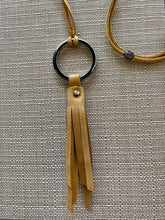 Load image into Gallery viewer, leather tassel necklace