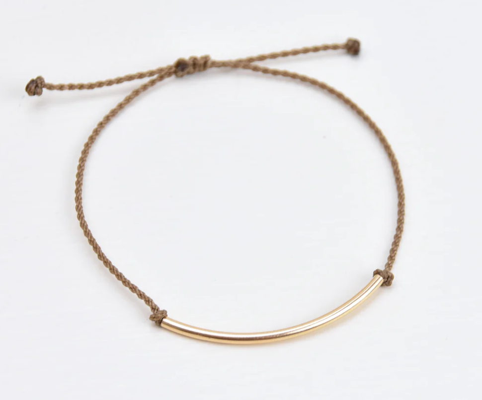 Tula Blue 14k Gold Filled Bar Bracelet