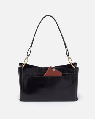 Seneca Shoulder Crossbody in Polished Black