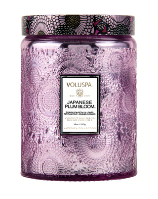 plum fruit candle