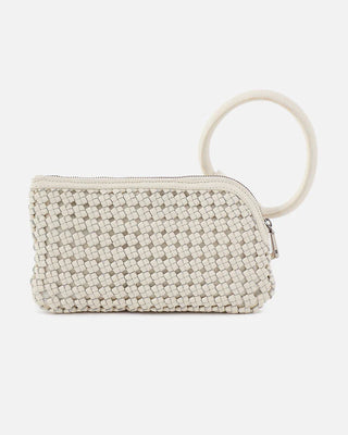 Sable Wristlet in Woven Leather | Whitecap