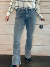 Load image into Gallery viewer, Level Up Slit Bootcut Jeans in Ridge Grey