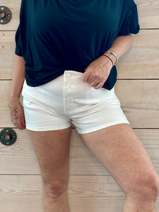 KUT White Denim Shorts