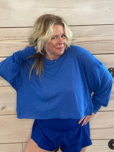 My Way Layer Top Bright Blue