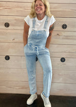 Load image into Gallery viewer, The Knit Denim Overalls