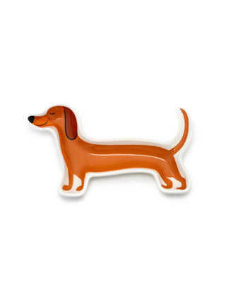 Ceramic Trinket & Jewelry Tray - Dachshund Puppy Dog
