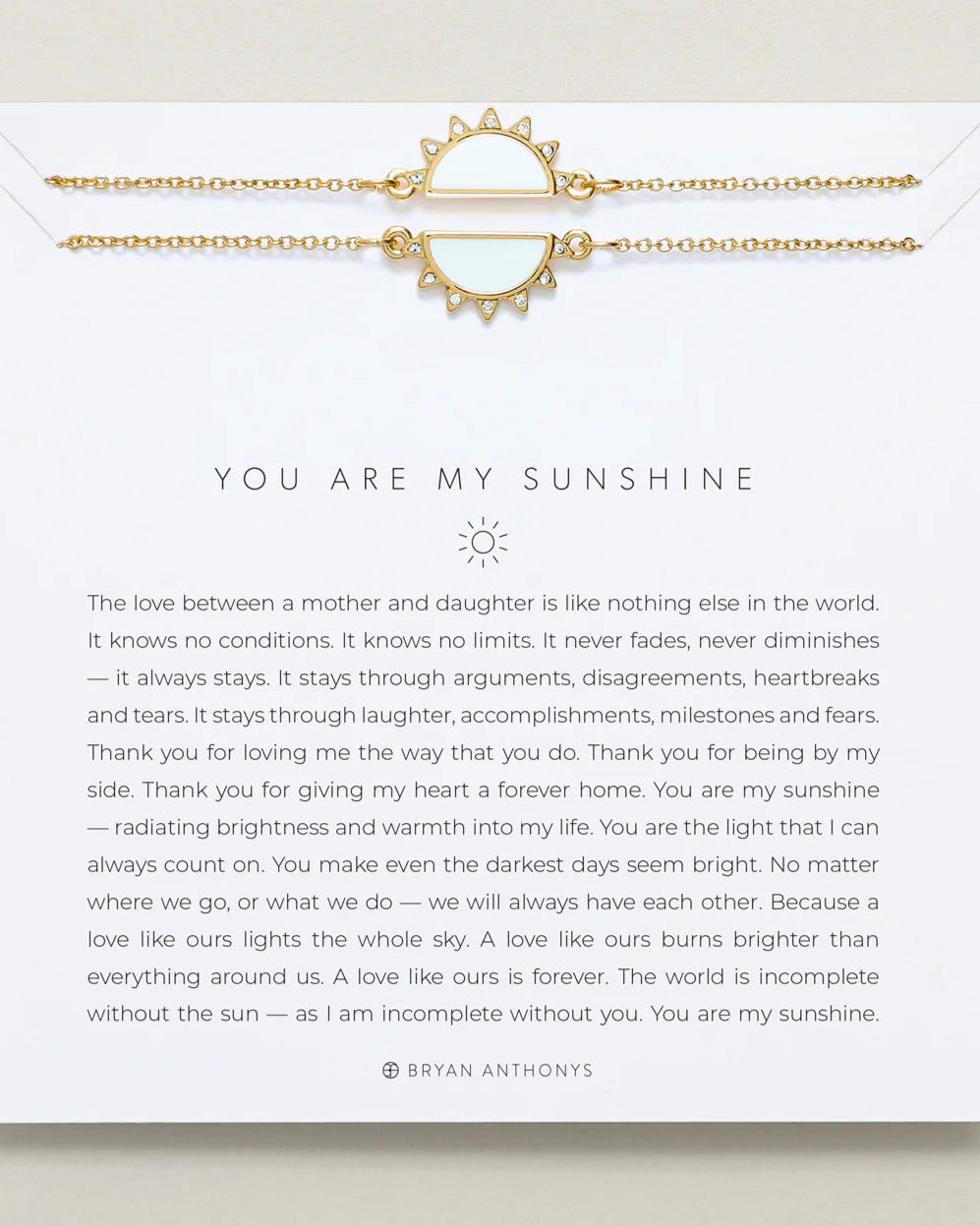 You Are My Sunshine Necklace Set