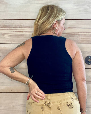 Black Rebel Wash Stretch Vest