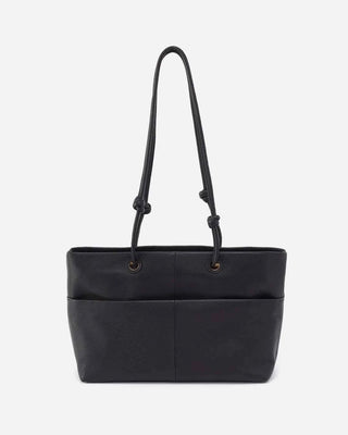 Softie Tote in Pebble Black Leather