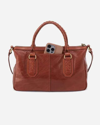 Expedition Satchel Bag - Patina Brown Leather