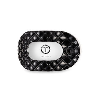 Flat Round Quilted Hair Clip | Medium