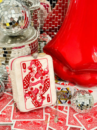 Queen of Hearts Jewelry Zip Case/Organizer