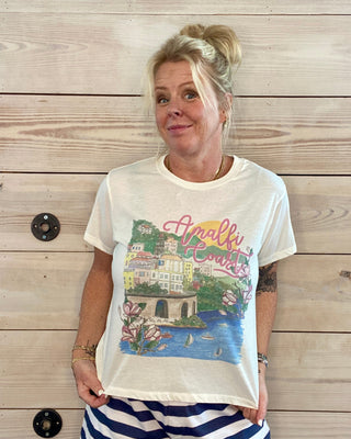 Amalfi Coast Floral Tee