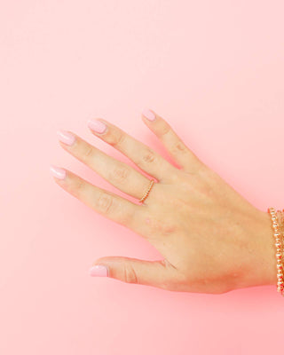 Lexi Beaded Band in Gold
