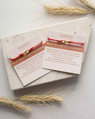Thread of Friendship Bracelet - Set of 2 - Mantra® jewelry: Silver