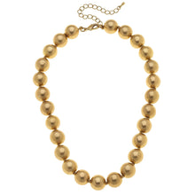 Load image into Gallery viewer, Eleanor Ball Bead Necklace in Worn Gold