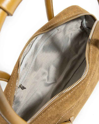 Suede Baguette Hand Bag: LBR