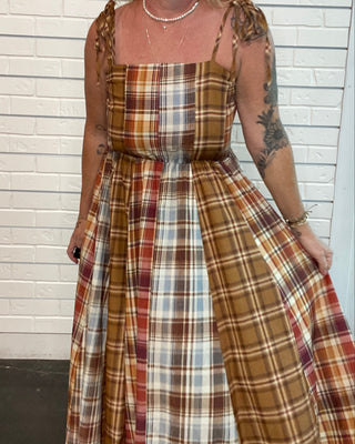 Ashford Plaid Maxi Dress