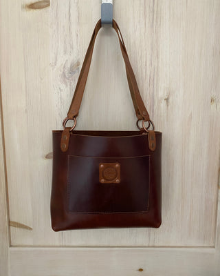 Handmade Brown Leather Tote – Everyday Simplicity