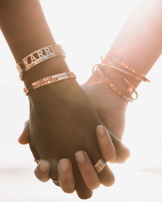 You Make The World A Better Place Cuff Bracelet - Gold
