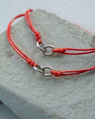 Thread of Friendship Bracelet - Set of 2 - Mantra® jewelry: Silver