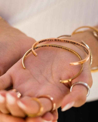 Your Anxiety Is Lying To You (within) bracelet for wellness: Silver