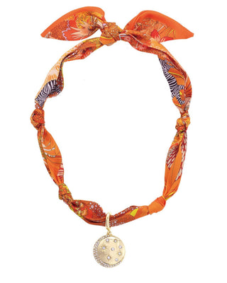 Phoenix Celestial Coin Scarf Necklace