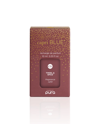 Capri Blue perfume refill packaging on a white background