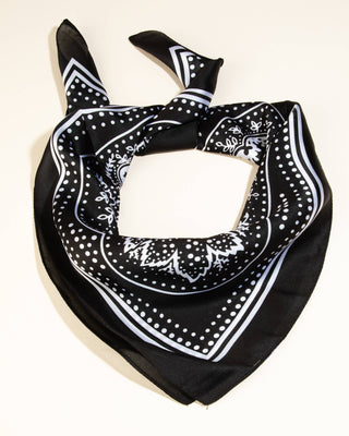 Light Paisley Design Square Bandana Scarf