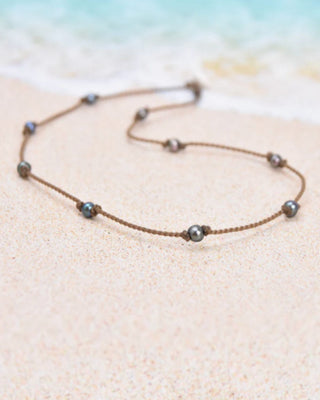 Peacock Pearl Dainty Princess Necklace
