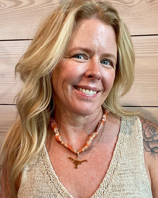 Texas Longhorns Logo Bandana Scarf Necklace