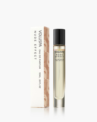 Voluspa Eau de Parfum bottle and packaging on a white background