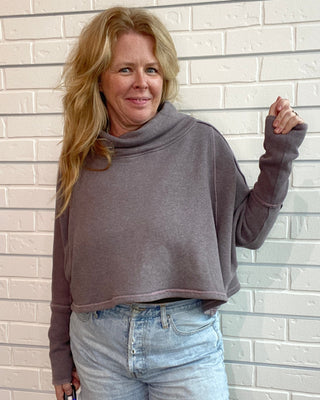 My Girl Funnel-Neck Pullover