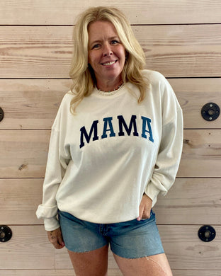 Mama Denim Graphic Sweatshirt