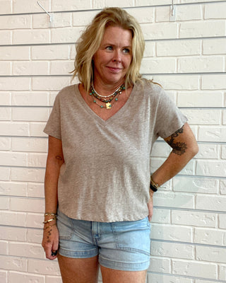 Nomad V-Neck Slub Tee