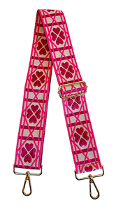 Pink Clover Bag Strap