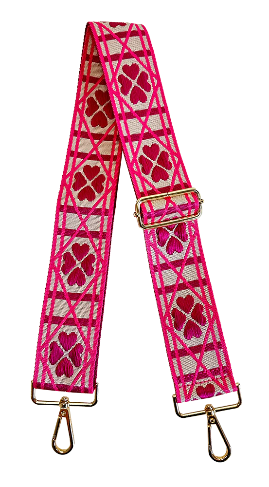 Pink Clover Bag Strap